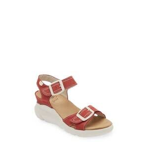 NEW ONFOOT women's orleans wedge sandal in rojo